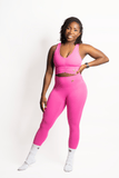 OTG Athleisure M / Pink Cinched Tank-  Tops